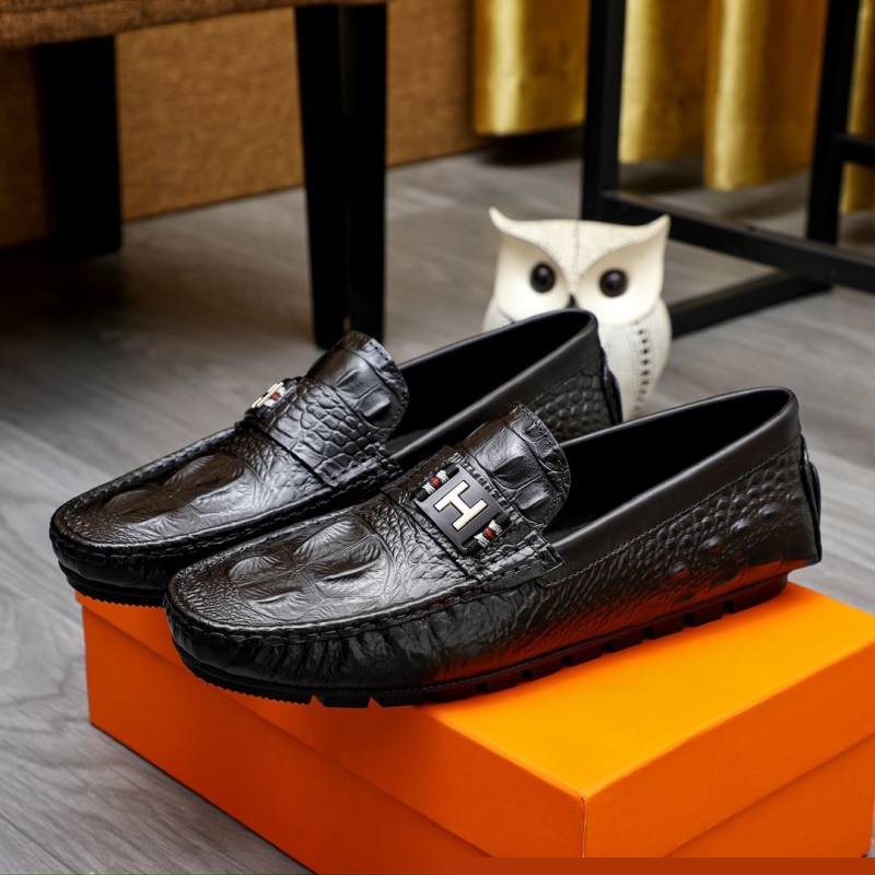 H**mes leather shoes